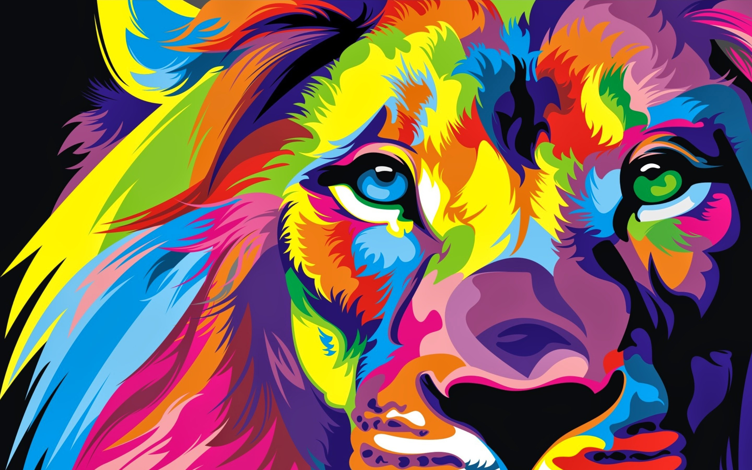 Lion Colorful Artwork4715716846